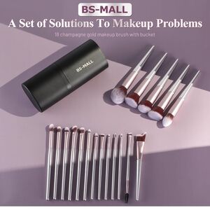 Champagne Gold Makeup Brush Set